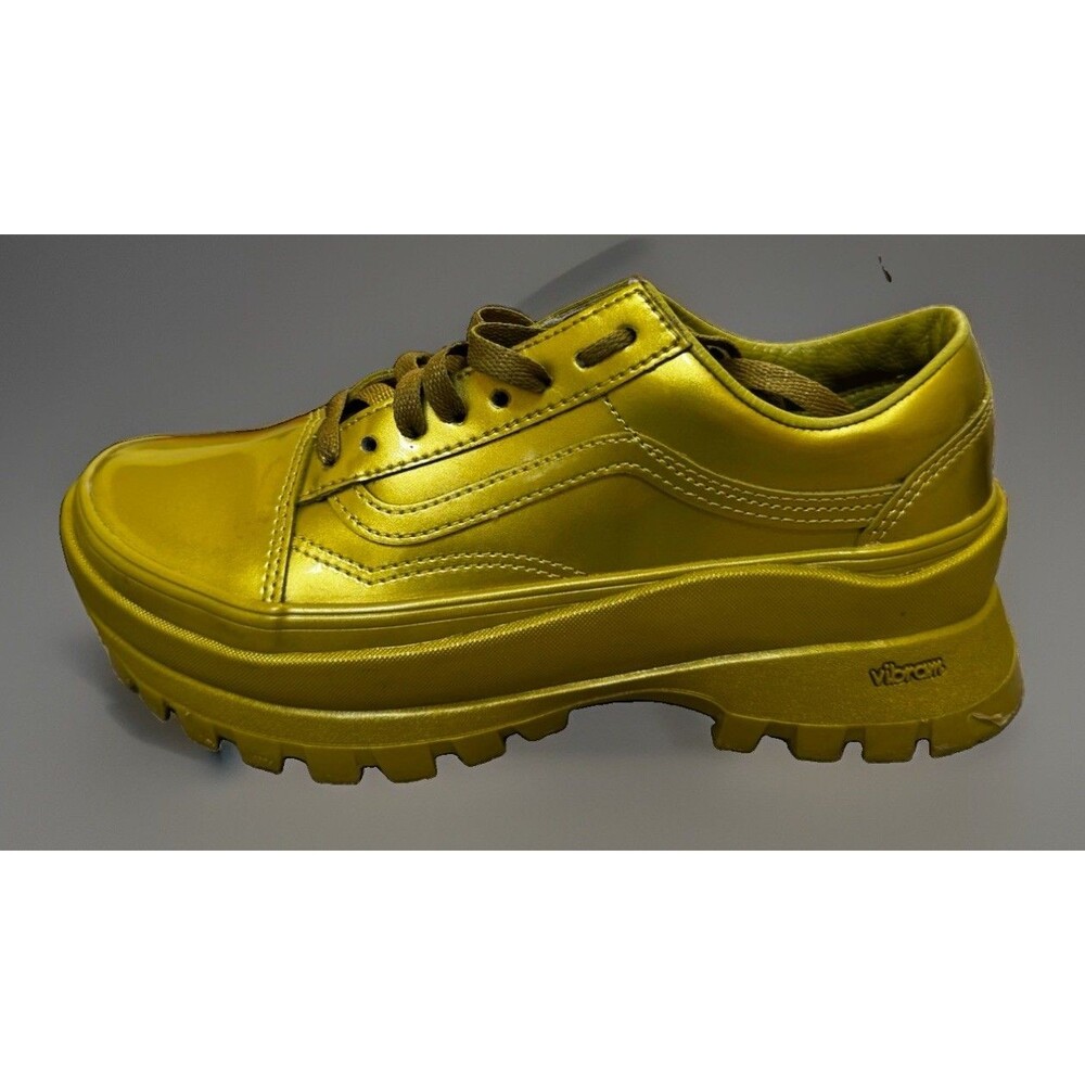 EUC W/Box Vans x Collina Strada Gold Metallic Chunky Sneakers M7.5 W9